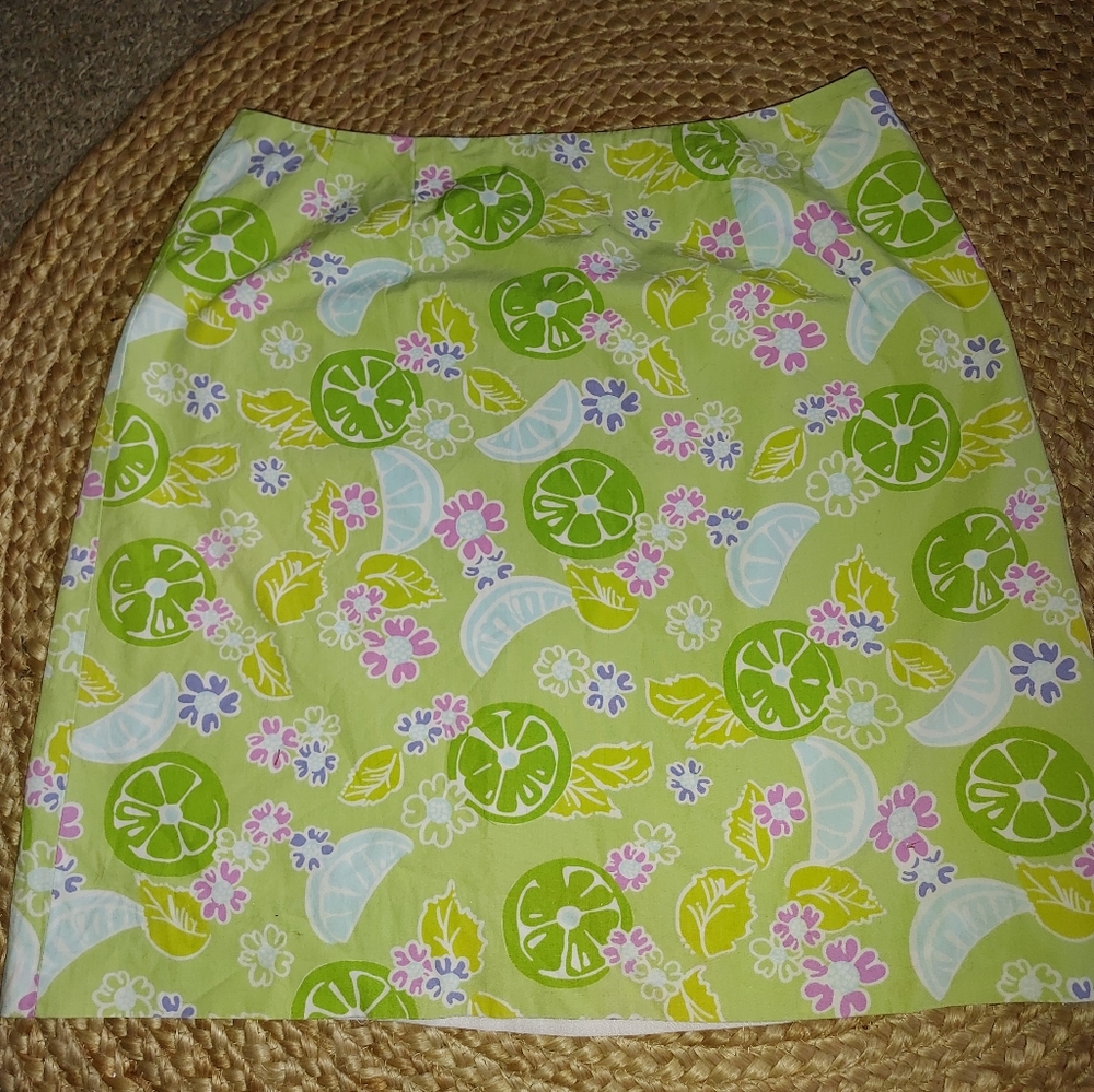 Lilly Pulitzer Gauava lime twist skirt Sz.4